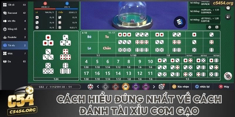 Cách hiểu đúng nhất về cách đánh Tài xỉu cơm gạo